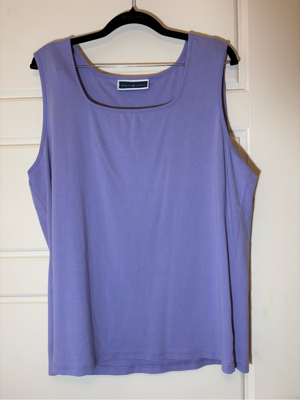 Karen Scott Lilac Scoop Neck Tank Top